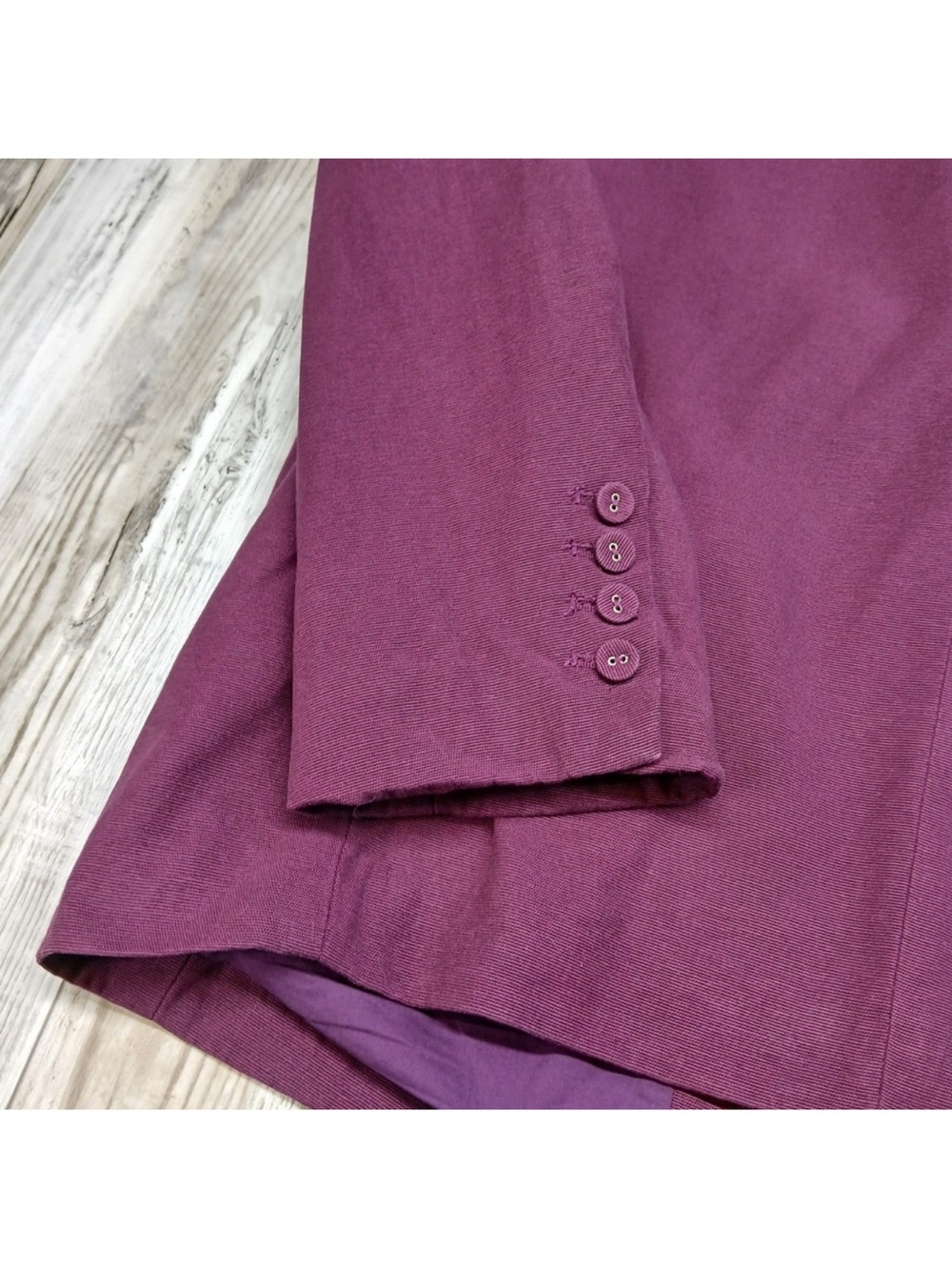 Farm Rio Lyocell and Cotton Blend Blazer in Plum Purple - Picture 9 of 13